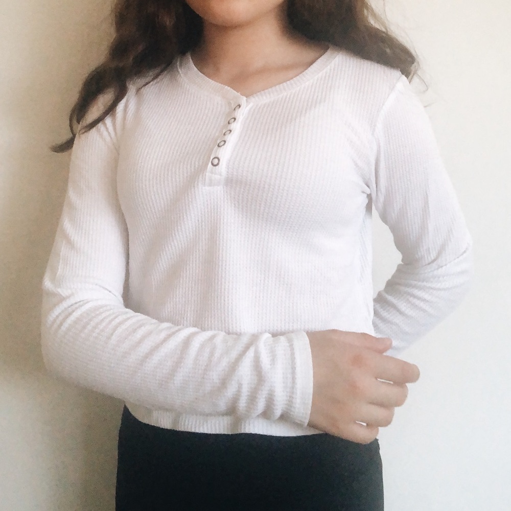 white long sleeve shirt